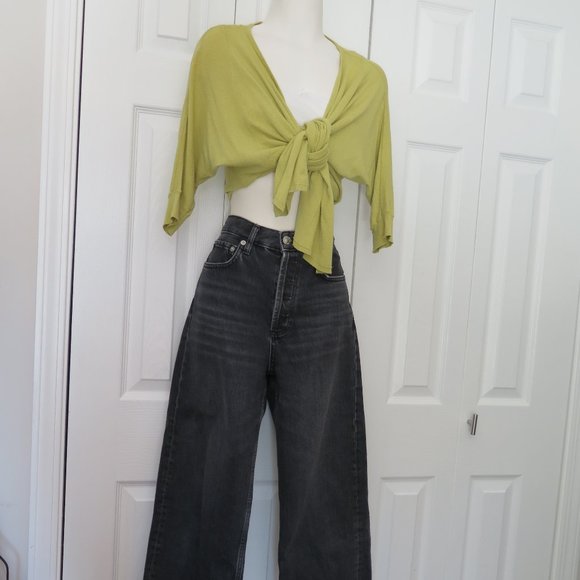 Cropped tie front shrug. - Picture 3 of 9